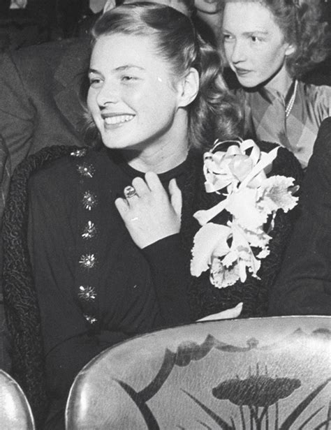 Ingrid Bergman at the Academy Awards in 1945....