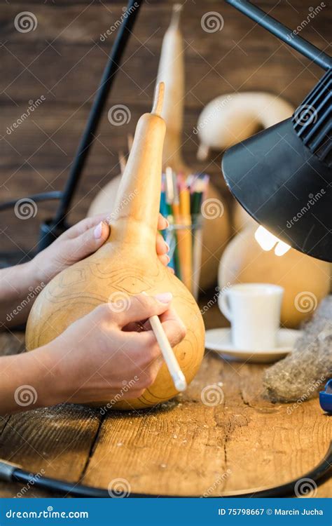 Carving in Calabash or Gourd Stock Image - Image of squash, artist: 75798667