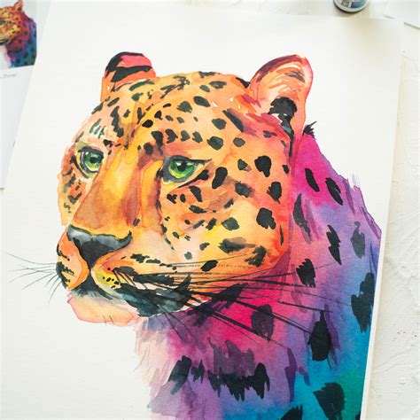 Cheetah Watercolor Painting Project– Let's Make Art