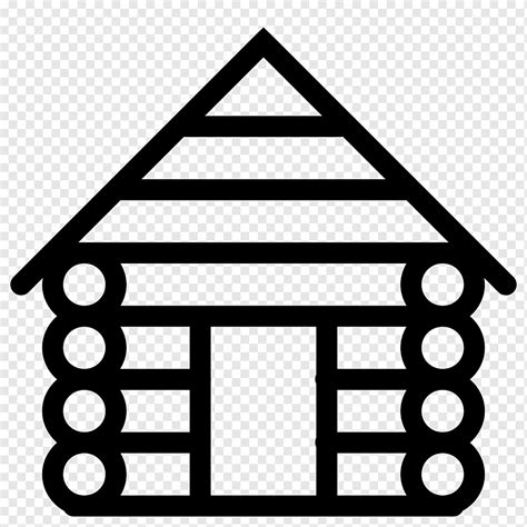 Log cabin ICO Icon, Cabin s, angle, text, triangle png | PNGWing