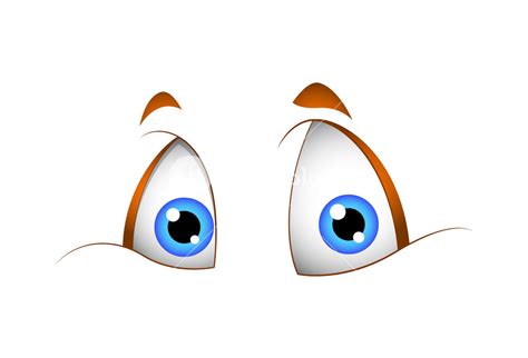 Funny Cartoon Eyes Vector Illustration Royalty-Free Stock Image - Storyblocks