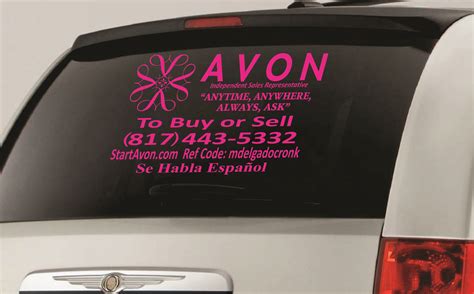 Here is a new car sign with Avon's 4 A's Logo. The sign is around 13" X ...