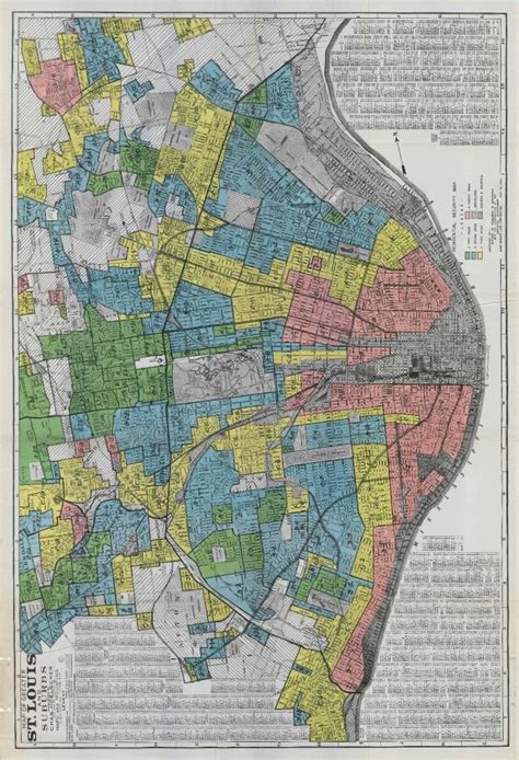 Redlining map of St. Louis, 1935 — St. Louis History and Architecture