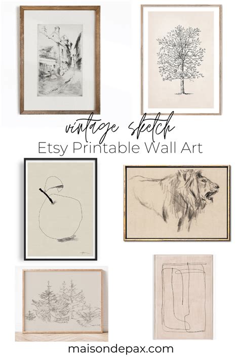 Printable Wall Art: Stylish Etsy Prints - Maison de Pax