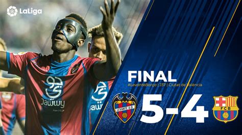 VIDEO: Levante 5 - 4 Barcelona [La Liga] Highlights & Goals 2017/18 ...