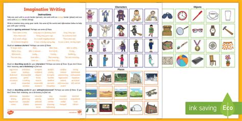 Imaginative Writing Guidance and Prompts - Creative Writing