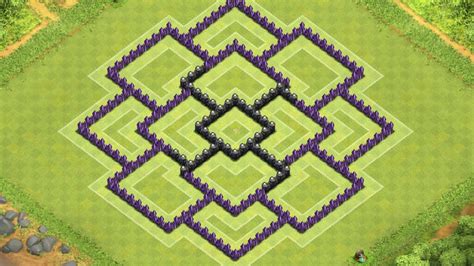 Clash of Clans Town Hall 8 Defense (CoC TH8) BEST Trophy Base Layout ...