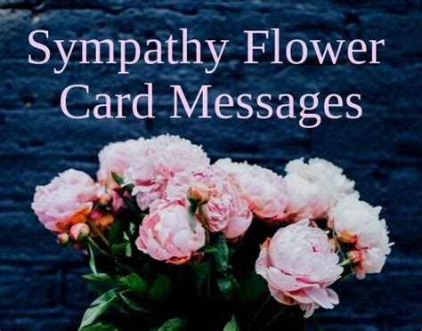 Sympathy Flower Messages: What to Write - Wishes Messages Sayings