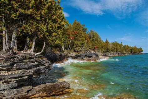 Whitefish Bay at Lake Michigan Stock Photo - Image of park, coast: 259439058