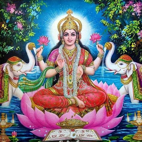 Lakshmi Goddess of Love, Prosperity, and Wealth Poster Print - Etsy