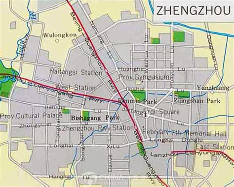 Zhengzhou City Map, China Zhengzhou City Map - Zhengzhou Travel Guide