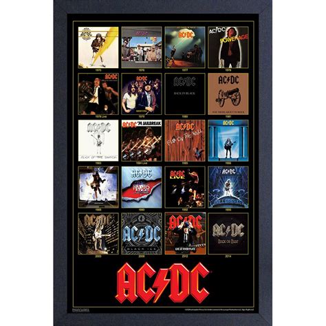 AC/DC - Album Covers 11x17 Framed Print | Shop the AC/DC Official Store