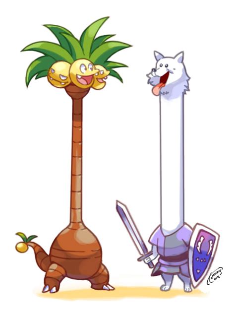 Alola Exeggutor meets Lesser Dog | Alolan Exeggutor | Know Your Meme