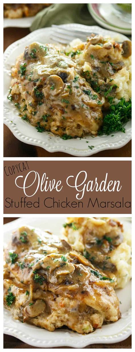 Copycat Olive Garden Stuffed Chicken Marsala - The Cozy Cook