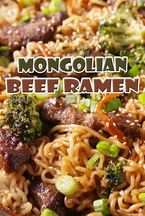 Mongolian Beef Ramen