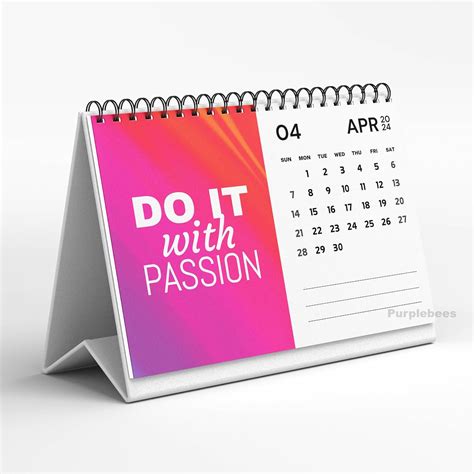 MOTIVATIONAL QUOTE DESK CALENDAR FOR 2024 Inspiration | 12 MONTH PAGES | FOR HOME, OFFFICE ...