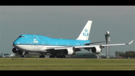 KLM Boeing 747-400 Takeoff from AMS | RWY 36L Polderbaan - YouTube