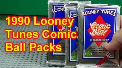 1990 Upper Deck Looney Tunes Baseball Comic Cards Opening 3 Packs Bugs B... | Looney tunes ...