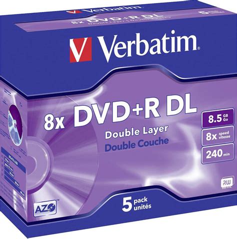 Verbatim DVD+R Dual Layer 8.5GB 5τμχ (43541) | Skroutz.gr