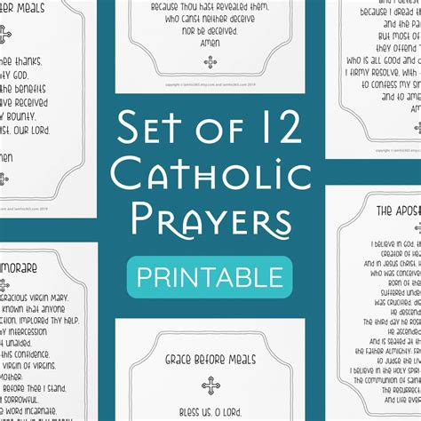 Free Printable Printable Catholic Prayer Cards - Printable Word Searches