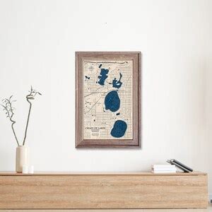 Chain of Lakes Map, Minnesota Lake Map, Custom Lake Map, Custom Lake ...