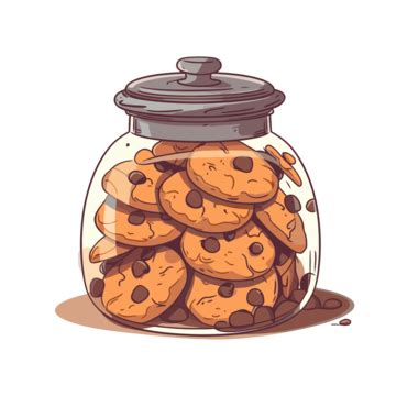 Cute Cookie Jar, Jar, Cookie Jar, Cartoon Cookie Jar PNG Transparent Clipart Image and PSD File ...