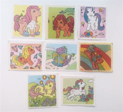 Stickers, Labels & Tags Vintage 1986 My Little Pony Panini Stickers Trading Cards Hasbro For My ...