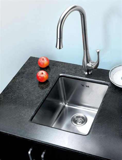 15" ECOSUS® Stainless Steel Kitchen Bar Sink Small Radius Undermount ...