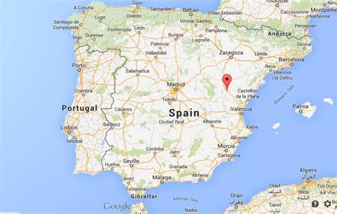 Where is Teruel on map of Spain