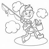 Fishing Pole Coloring Page At GetColoringscom  Free Printable sketch template