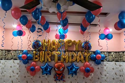 Spider Man Theme Decoration For Kids Birthday Party Near Me