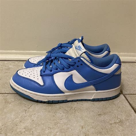 Nike dunk low unc Size 9 No box #nike #dunk - Depop