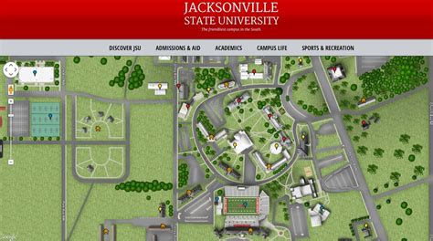 Don't forget to utilize this interactive map of Jacksonville State's campus! | Campus, Campus ...