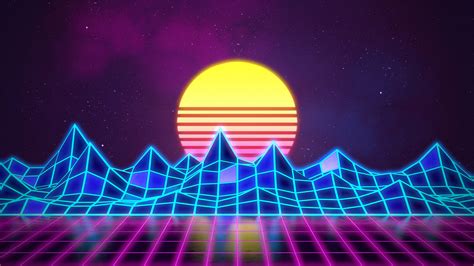 ArtStation - Synthwave – Neon 80’s – Background