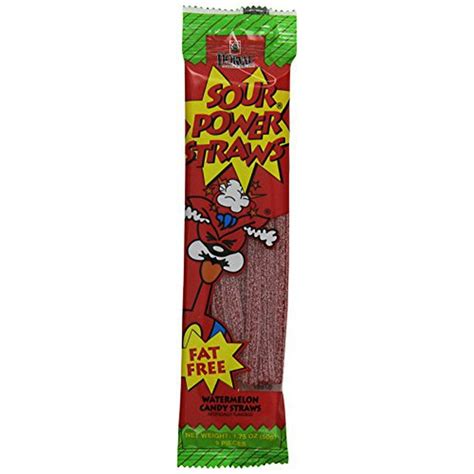 Sour Power Candy Straws, Watermelon, 24-Count - Walmart.com - Walmart.com