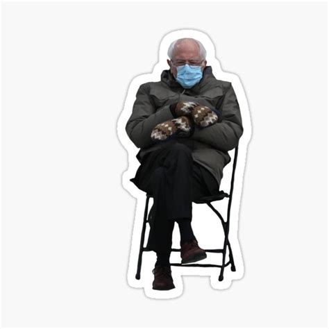 "bernie meme" Sticker by Emalee6302 | Redbubble