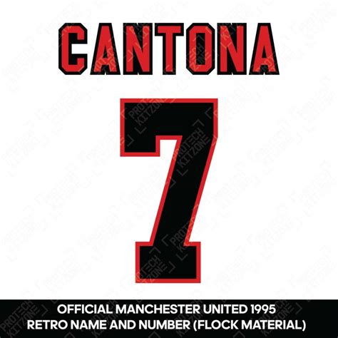 Cantona 7 (Official Manchester United 1995 Away Retro Name ...