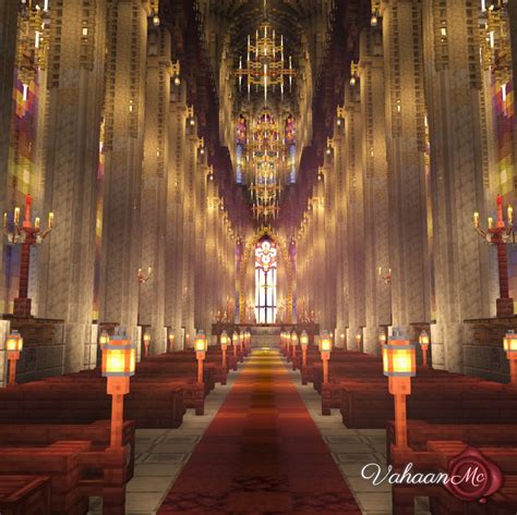 Minecraft Cathedral Interior