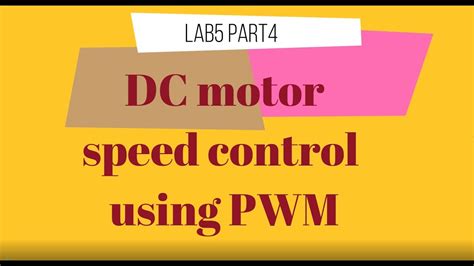 LAB 5 part 4 PIC18F45K22 PWM DC motor speed control using MPLABX with PROTEUS simulation - YouTube