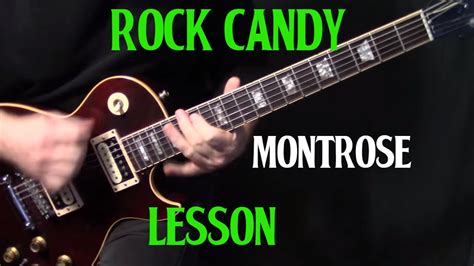 how to play "Rock Candy" on guitar by Montrose | electric guitar lesson tutorial Chords - Chordify