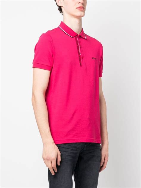 BOSS logo-embroidery Polo Shirt - Farfetch