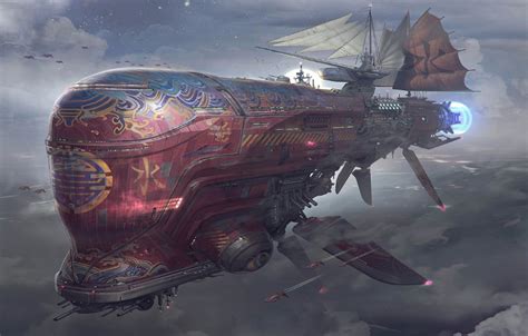 fantasy airships - Google Search | Airship art, Steampunk airship ...