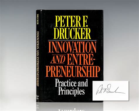 Innovation and Entrepreneurship Peter Drucker First Edition Signed