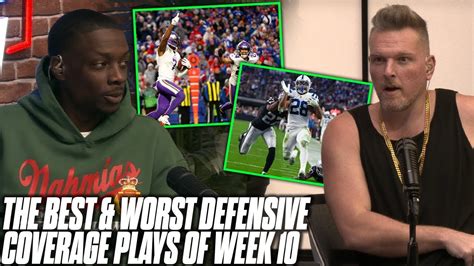 The Best And Worst Defensive Back Plays Of NFL Week 10 With Darius Butler | Pat McAfee Show ...