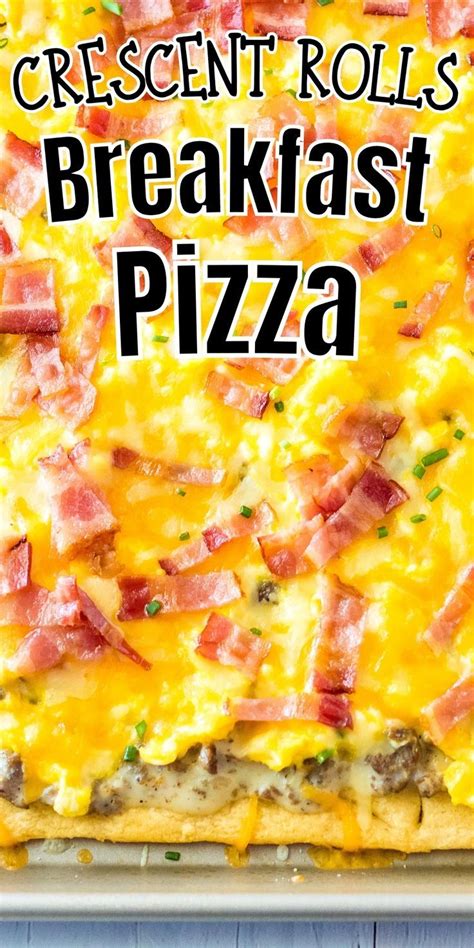 Crescent roll breakfast pizza – Artofit