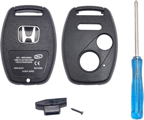 Amazon.com: 3 Buttons Replacement Key Fob Cover Fit for Honda 2003-2012 Accord 2006-2013 Civic ...