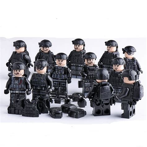 SWAT Airborne soldier Minifigures Lego Compatible city S.W.A.T Set