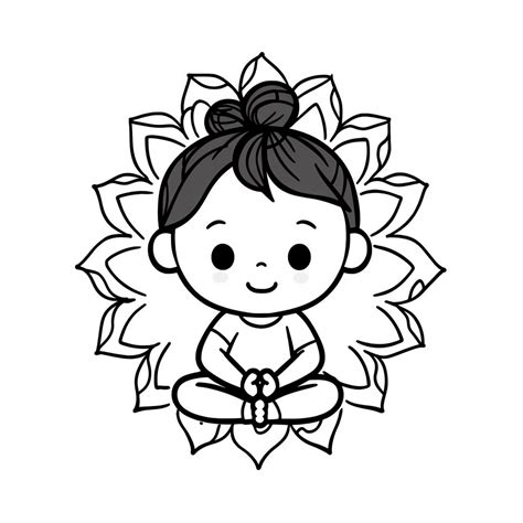 Wonderful Yoga Poses Coloring - Coloring Page