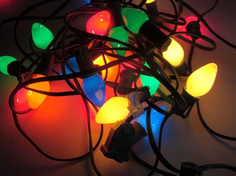 Christmas Light Strand multi colored lights Outdoor c9 1/4 Multi Color VTG 24' | Multi colored ...