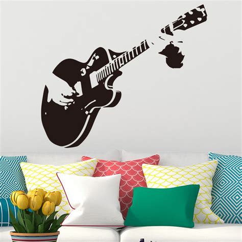 Guitar Art Wall Sticker - Artistic Pod